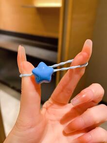 18入组女孩甜美糖果色卡通高彈力髮帶 - 彩色 - 查看 6