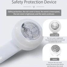 1入組ABS現代白色毛球修剪器 - 白色 - 查看 4