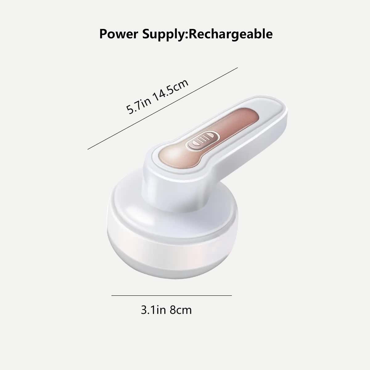 1入組ABS現代白色毛球修剪器 - 白色 - 查看 1