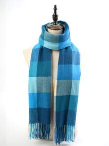 女士秋冬围巾帕什米那披肩和晚礼服用的围巾 - 彩色 - 查看 2