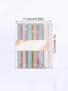 6pcs Sweet Salt Fluorescent Pen Set With Dual Head Light Color Highlighter Pen For Students - Multicolor - View 5