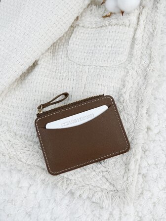 SOUTHLAND&KANGAROO Coffee Color Fashionable And Minimalist And Coin Purse Lightweight Portable Card ID Card White-Collar Workers For Female For Holiday For Anniversary For Birthday Gift Accessories Gift Card Holder Wallet Business Card Holder Credit Card Holder Women For Women Mini Wallet Card Wallet