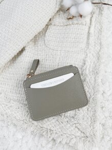 SOUTHLAND&KANGAROO Portofel gri la modă pentru carduri maliste și monede Carte de identitate portabilă ușoară Lucrători cu guler alb pentru femei Pentru vacanță Pentru aniversare Cadou Cadou Accesorii Cadou Suport card din piele de înaltă calitate Suport card Portofel Suport card de vizită Suport card de credit Suport card Femei pentru femei Mini Portofel pentru card Portofel - Gri deschis - Vizualizare 2