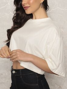 Women Blouses - 白色 - 查看 5