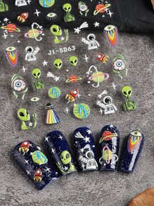 Calcomanías De Arte De Uñas De Halloween 5d Estereoscópicas En Relieve Con Diseño De Ovnis, Astronautas, Extraterrestres Deambulantes Espaciales, Autoadhesivas Para Suministros De Arte De Uñas Para Mujeres Y Niñas En Halloween, Decoraciones De Uñas Diy pegatinas de uñas
pegatinas uñas
uñas pegatina
calcomanías para uñas decoración de uñas pegatinas de uñas pegatinas para uñas etiqueta engomada