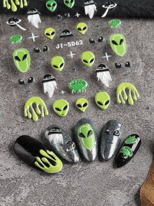Calcomanías De Arte De Uñas De Halloween 5d Estereoscópicas En Relieve Con Diseño De Ovnis, Astronautas, Extraterrestres Deambulantes Espaciales, Autoadhesivas Para Suministros De Arte De Uñas Para Mujeres Y Niñas En Halloween, Decoraciones De Uñas Diy pegatinas de uñas
pegatinas uñas
uñas pegatina
calcomanías para uñas decoración de uñas pegatinas de uñas pegatinas para uñas etiqueta engomada