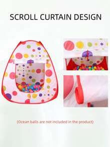 1pc 3-In-1 Tent, Game House, Ocean Ball Pool Tunnel, Suitable For Indoor/Outdoor/Beach Use (Balls Not Included)