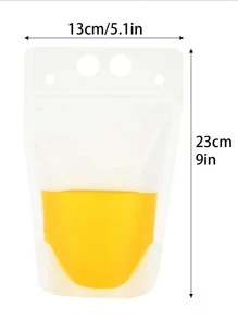 10 Piezas Bolsas De Embalaje Líquido Para Bebidas - escarchado - Ver 2