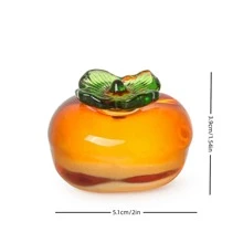 菠萝造型水果装饰工艺品，现代水晶家居装饰，人造南瓜，适合万圣节、感恩节、丰收节装饰，蔬菜装饰，绝佳的生日或毕业礼物 - 彩色 - 查看 7