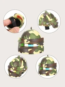 1pc Random Style & Color Graffiti Creative Sunglasses For Chicken-shaped Helmet & Bird-shaped Hat (pp Material) - Multicolor - View 2