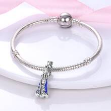1Pc Vintage Our Lady Virgin Silver Color Charm Pendant Beads Fit Original Bracelet Necklace Beads For Diy Jewelry Making Gift For Women - Silver - View 2