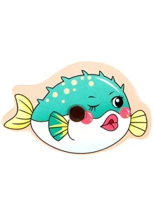 1套木頭磁性垂釣玩具 - 彩色 - 查看 4