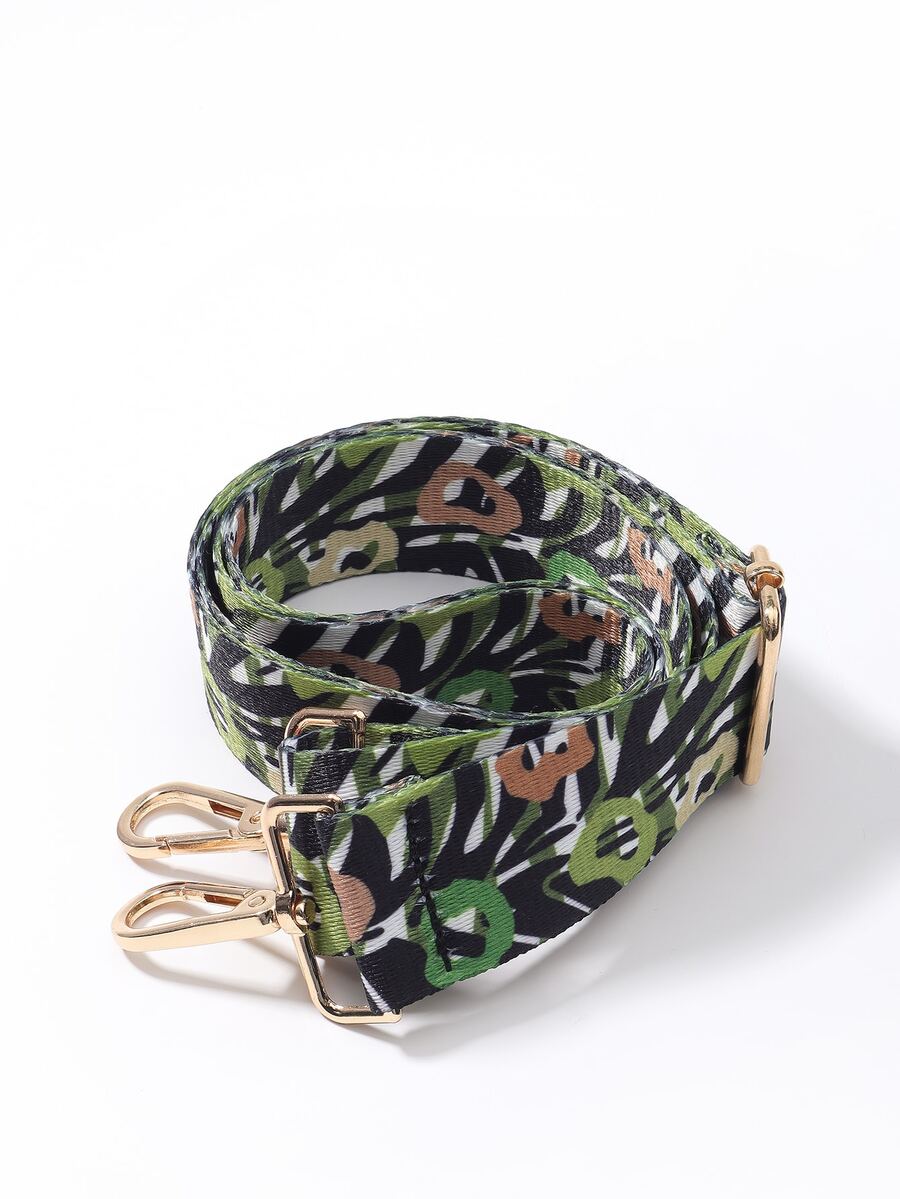 Dây đeo túi hình học cổ điển có thể tái sử dụng, dây đeo vải bạt phổ thông có thể điều chỉnh cho phụ nữ, túi đựng đồ dùng học tập cho phòng ký túc xá trường học, dự phòng cho du lịch ngoài trời - xanh quân đội - Xem 1