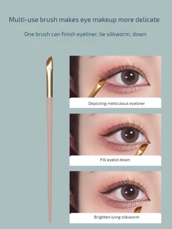 Eyeliner Brush, Upgrade Type Sickle Eyeliner Brush Bevel Eyeliner Brush Eyebrow Concealer Brush, 1PC,Eyebrow Brush,Eyeshadow Brush,Spoolie,Spoolie Brush