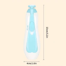 6 合 1 電動嬰兒指甲修剪器套裝 - 使用 Led 燈和 6 個研磨墊安全保護和拋光寶寶的指甲! - 粉色 - 查看 8