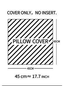 1pc Grey Geometric Design Tassel Decorative Throw Pillow Cover, Without Filler, For Sofa Home Decor - Dark Grey - View 5