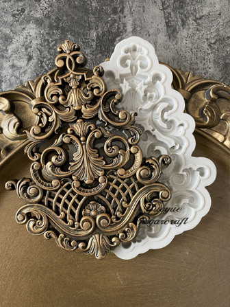 1 件复古风格创意设计硅胶模具，适合 DIY