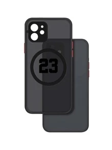 数字图案手机壳 - 黑色 - 查看 3