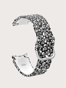 時尚骷髏印花手錶帶，適用於三星Galaxy Watch5/4 40mm/44mm/Watch4 Classic 42mm/46mm - 彩色 - 查看 3