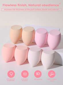 8PCS Makeup Sponge, Suitable For Cream & Powder Concealer, Loose Powder Makeup Applicator - Multicolor - View 3
