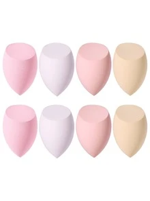 8PCS Makeup Sponge, Suitable For Cream & Powder Concealer, Loose Powder Makeup Applicator - Multicolor - View 2