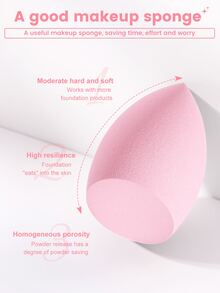 8PCS Makeup Sponge, Suitable For Cream & Powder Concealer, Loose Powder Makeup Applicator - Multicolor - View 5