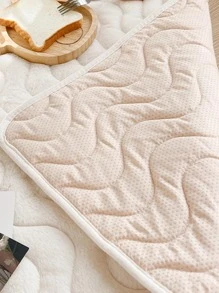 1入組白色波浪形狀長毛絨地毯,簡約風格柔軟和地毯地墊適用於客廳臥室窗戶座位,所有季節可用 - 白色 - 查看 6