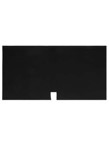 實色極簡風披肩,休閒款式 - 黑色 - 查看 5