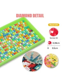 DIY鑽石畫的黑色貓穿著太陽眼鏡,手工製作圓形鑽石刺繡家庭裝飾工藝吊墜