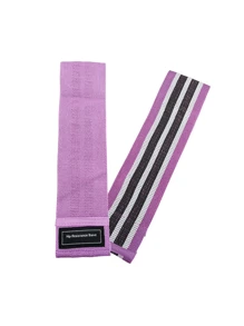 1 件装弹性深蹲阻力带、臀部激活锻炼带、男女通用健身配件 - 紫色 - 查看 6