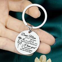 Keychain For Mother Mom Anniversary Christmas Valentine's Day Gifts From Son Daughter Best Gifts For Mom Birthday Decorations For Her - Silver - View 2