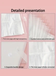 1入組美甲貼紙相冊存儲架雙面使用大容量80個卡位美甲藝術展示書容器工具美甲相冊、家居用品 - 無色 - 查看 12