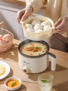 Tiny Panda 1pc Electric Multi-function Mini Hot Pot For Household Use, Dormitory