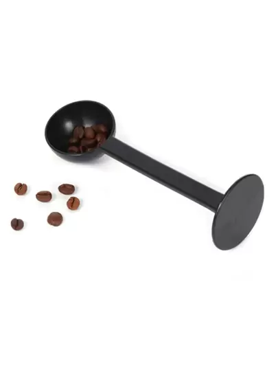 1pc Coffee Spoon Tamping Scoop 2 In 1 For Coffee Powder Coffeeware Measuring Tamper Spoon Plastic Kitchen Accessories Back To School