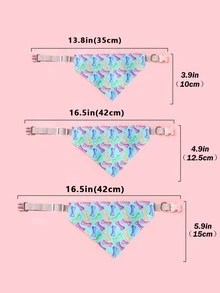 Supet 1入組寵物咀嚼口水圍兼項圈，適用於小型寵物 - 藍色 - 查看 6