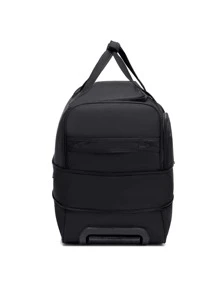 Minimalist Rolling Travel Bag Large Capacity Zipper Black - Black - View 9