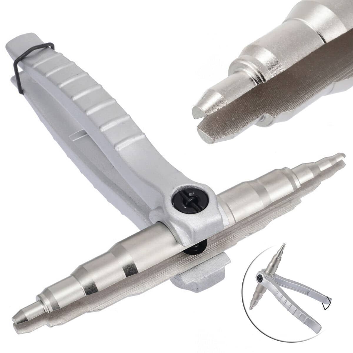 Copper Pipe Tube Expander Air Conditioner Refrigerant Hand Swagging Tool Silver Color - Bạc - Xem 1