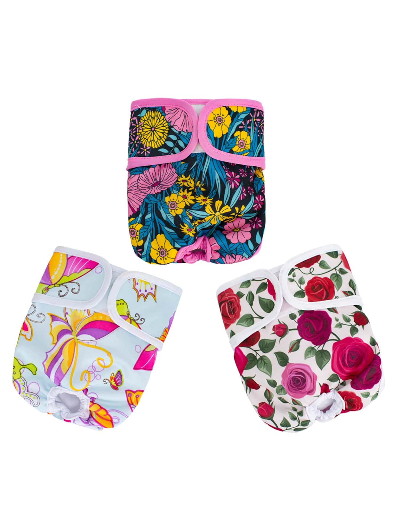 3Packs Washable Dog Diapers Female Reusable Premium Highly Absorbent