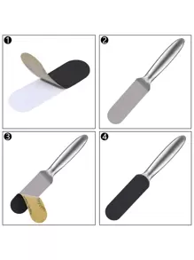 Portable Foot File Sanding Refill, 20pcs 80 Grit ABS Replaceable Coarse-Fine Double Side Reusable Pads Professional Remove Hard Skin Foot Care Tool Accessories