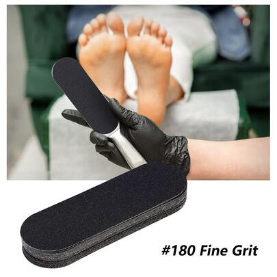 可攜式足部磨板砂輪替換,20片80砂粒abs可更換粗、細兩面可重複使用的專業去除硬皮腳部護理工具配件