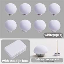 8入組套新款寢具緊固件套裝，白色。非常適合固定床單和被套 - 白色 - 查看 1