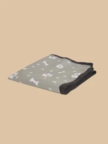 1pc 600D Oxford Fabric Patterned Double-Layer Anti-Dirt Wear-Resistant Car Passenger Seat Pet Mat - Grey - View 9