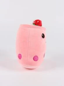 Molutian 23 厘米/ 9.05 英寸波霸奶茶毛绒填充茶杯枕头柔软泡泡茶杯毛绒玩具卡哇伊卡通儿童礼物家居装饰、波霸、毛绒玩具、草莓、女孩玩具、波霸泡泡茶、波霸奶茶 - Strawberry - 查看 7