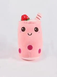 Molutian 23 厘米/ 9.05 英寸波霸奶茶毛绒填充茶杯枕头柔软泡泡茶杯毛绒玩具卡哇伊卡通儿童礼物家居装饰、波霸、毛绒玩具、草莓、女孩玩具、波霸泡泡茶、波霸奶茶 - Strawberry - 查看 4