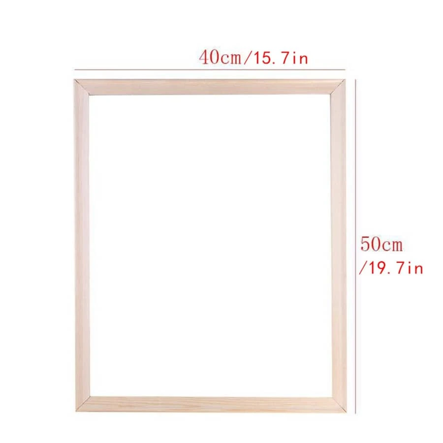 Wooden Minimalist Photo Frame, Size 40*50cm - White - View 1