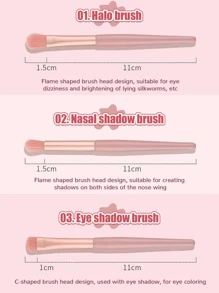 Bộ 8 cọ trang điểm mềm mại và mịn màng, Bộ cọ trang điểm, Bộ cọ trang điểm, Bộ trang điểm hoàn chỉnh, Bộ cọ trang điểm, Bộ trang điểm hoàn chỉnh, Bộ cọ, Bộ cọ trang điểm, Bộ quà tặng trang điểm - Hồng - Xem 7