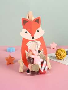 10入組卡通狐狸形狀糖果派對用品包裝袋