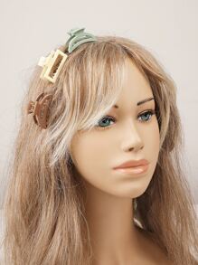 10 piezas de pinzas de pelo mini mate geométricas casuales - Multicolor - Ver 4