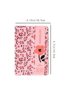 A6 Rural Style Ditsy Floral Notebook With Hardcover 96 Sheets Random Shipment - Multicolor - View 5