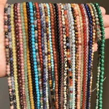 1pc 4mm Natural Agate Loose Beads Available In Various Types, Suitable For Diy Charm Bracelet, Anklets, Necklace, And Artistic Jewelry Making To Create Stunning Jewelry - Multicolor - View 12